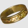 W16 Red White and Yellow Gold ring